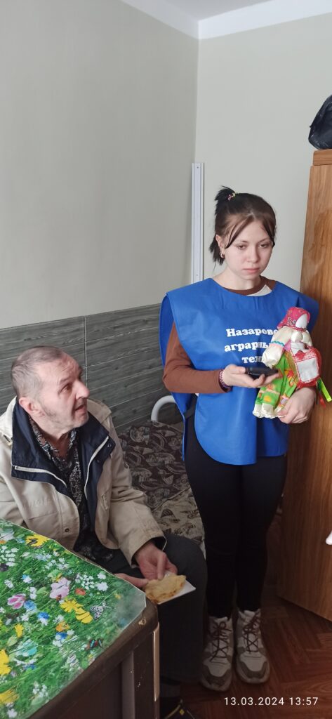 "Наших подопечных поздравили с масленицей студенты"